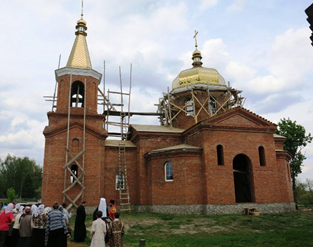 ХРАМ ПОКРОВА ПРЕСВЯТОЙ БОГОРОДИЦЫ С. ПЕТРОВКА РОМЕНСКАЯ